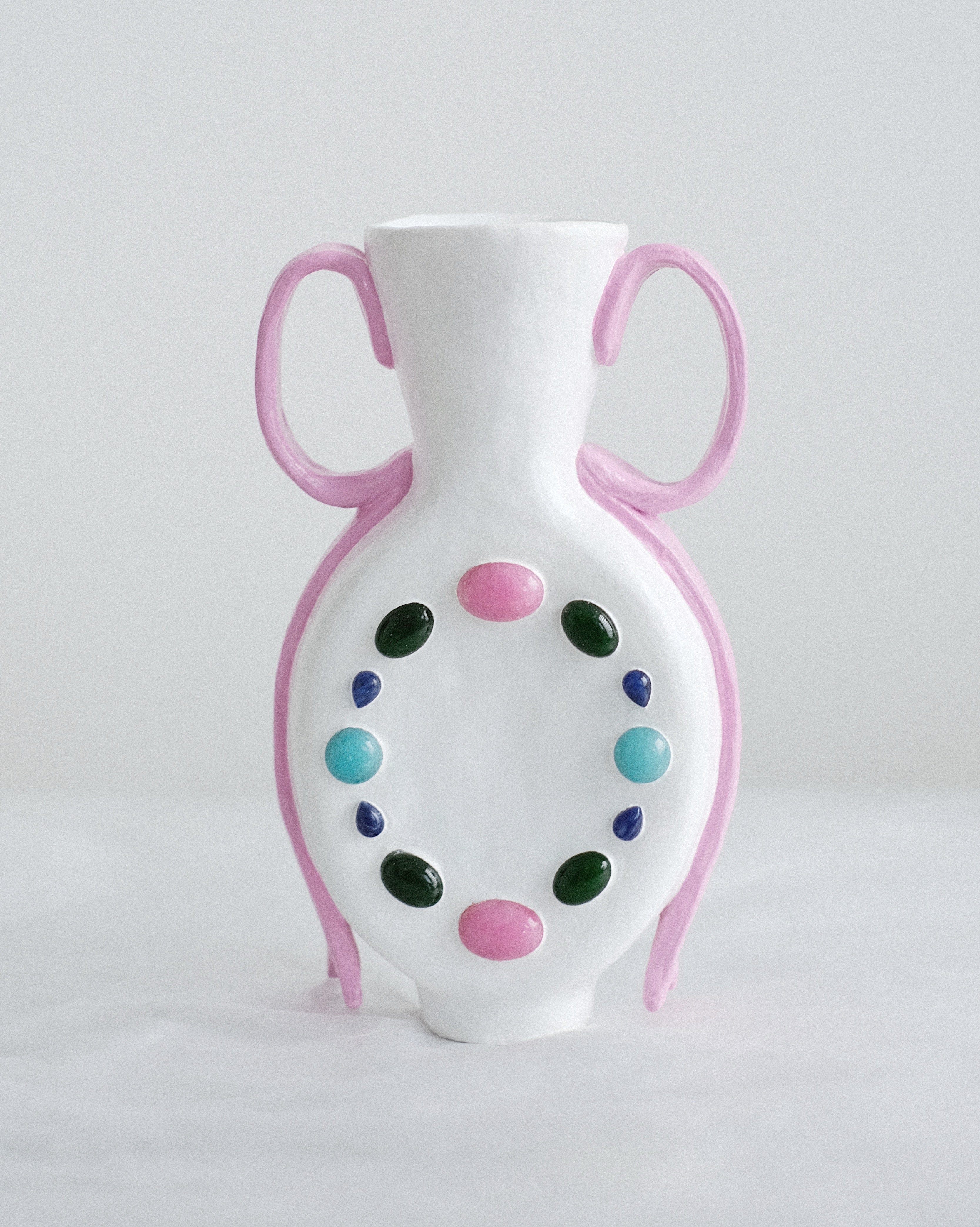 All Kinds x FUGGIAMO Gemstone Vase in Rose Quartz F U G G I A M O
