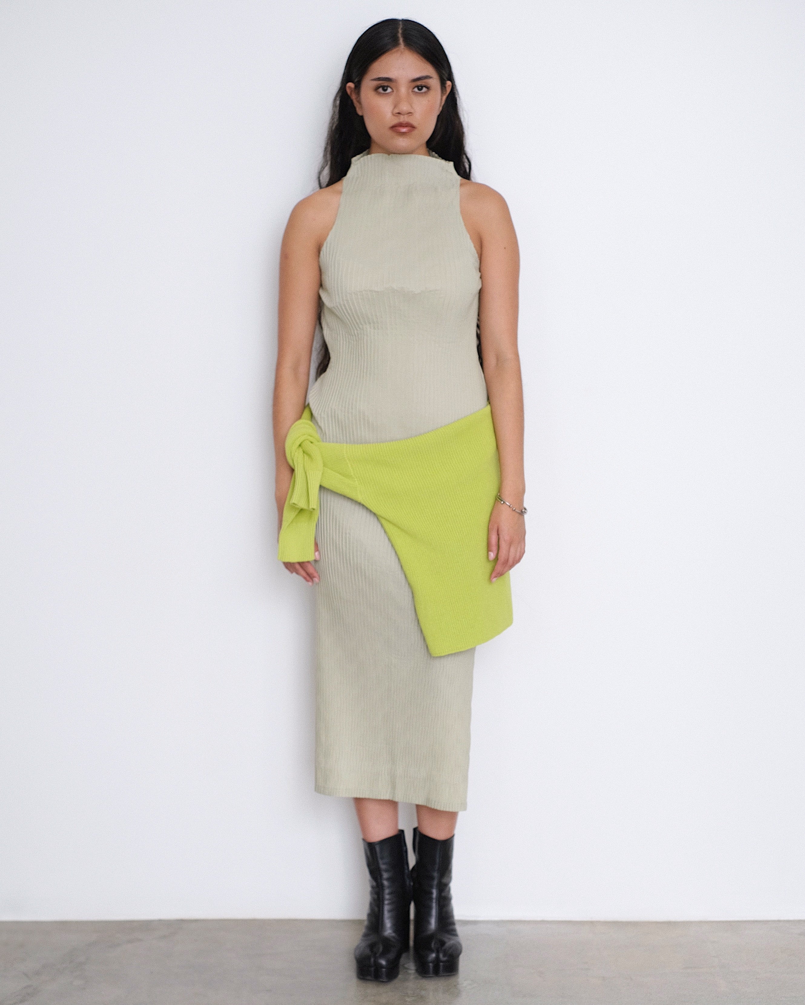 Waves Tank Dress in Mint F U G G I A M O Waves Tank Dress in Mint F U G G I A M O