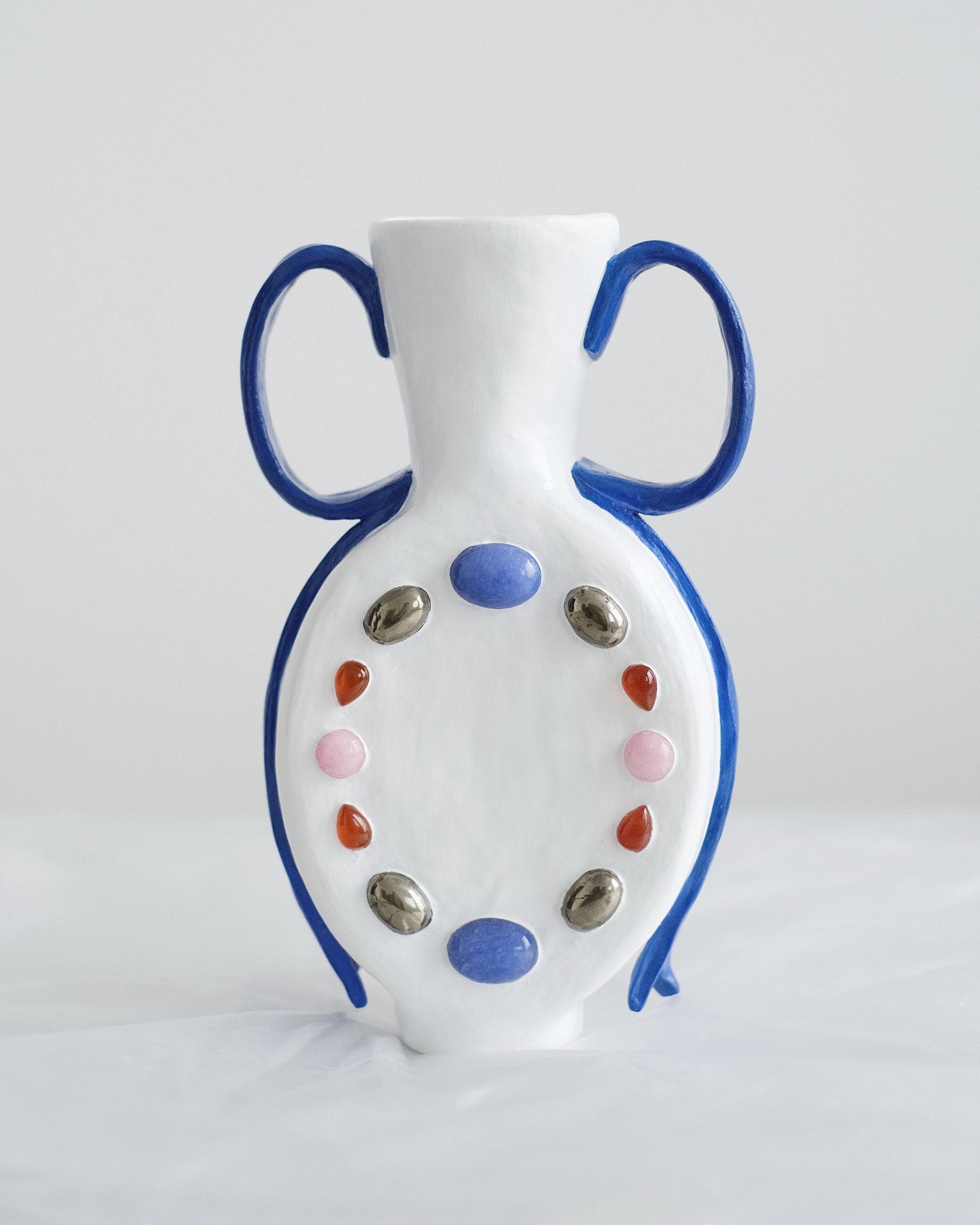 All Kinds Gemstone Vase in Lapis 