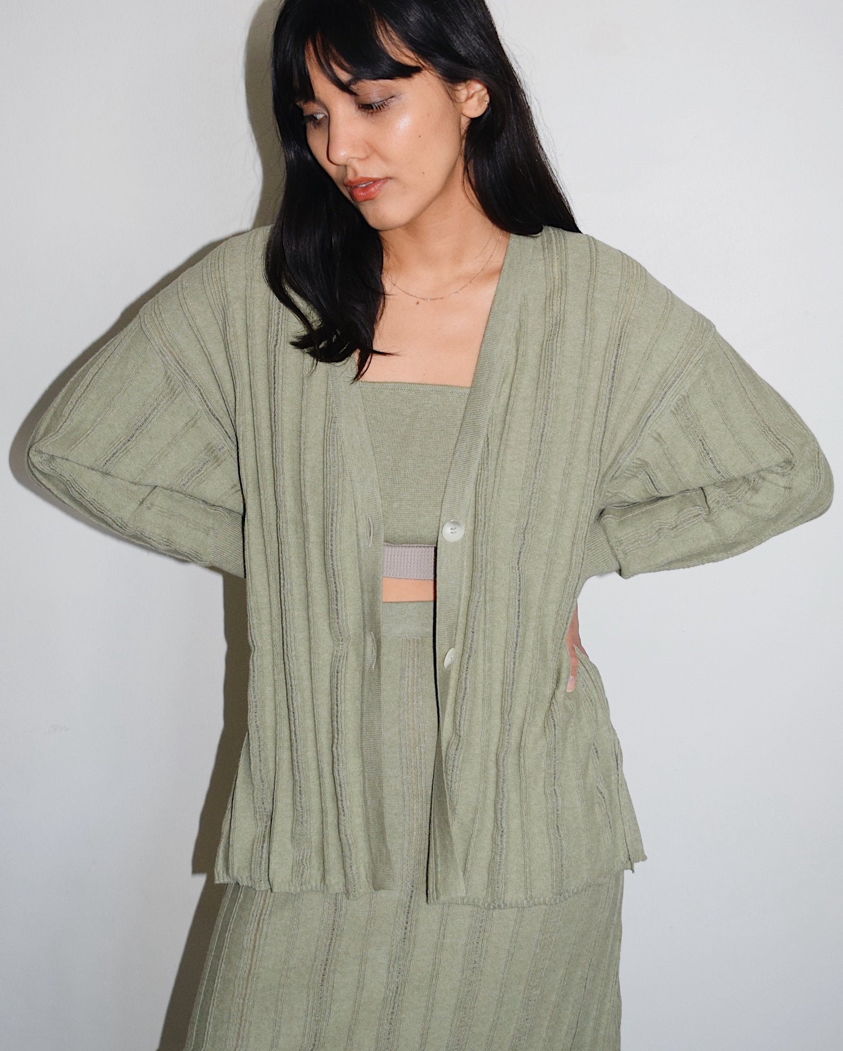 Diarte Broto Cardigan in Sage
