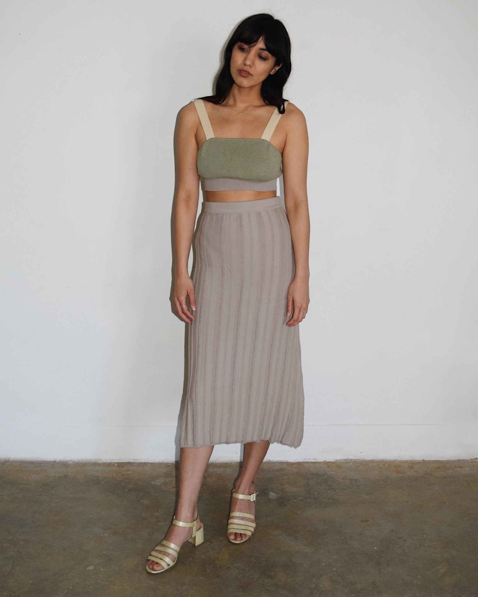 Diarte Noho Midi Skirt in Taupe 