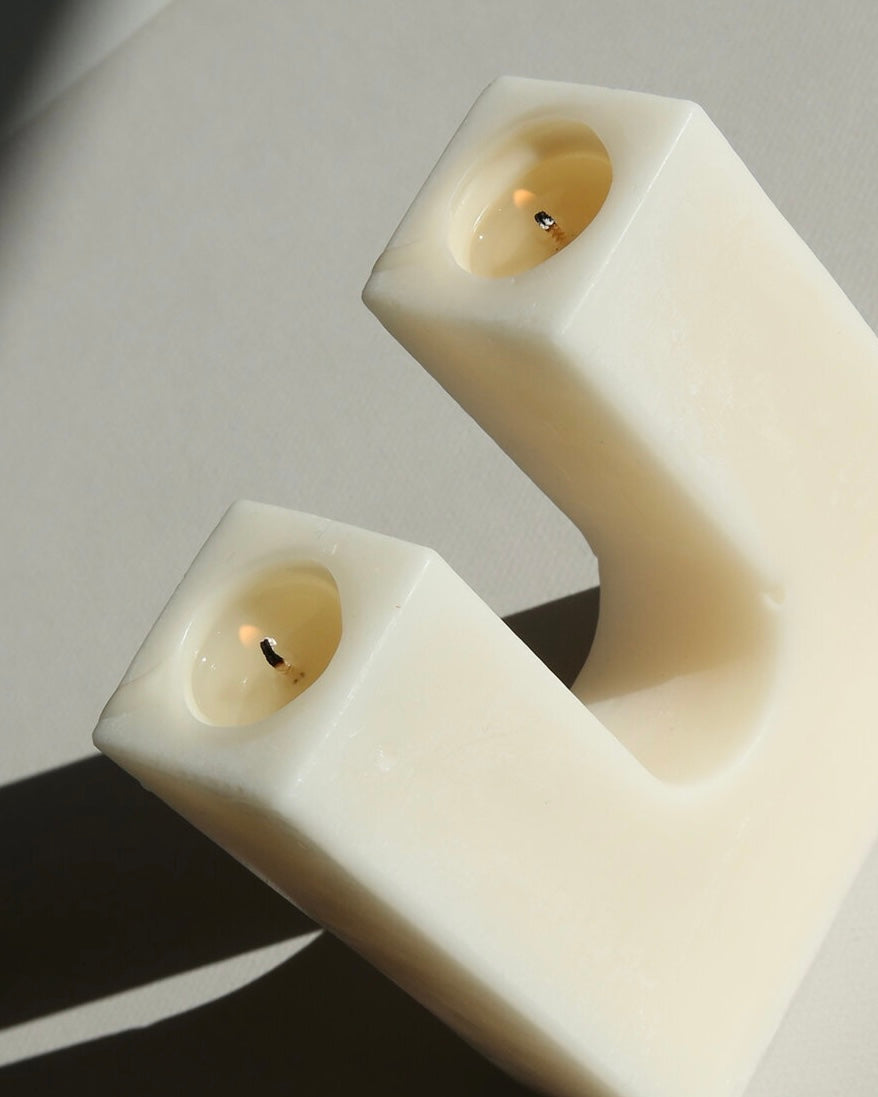 Highlow Pillars Candle and Companion Glass Dish