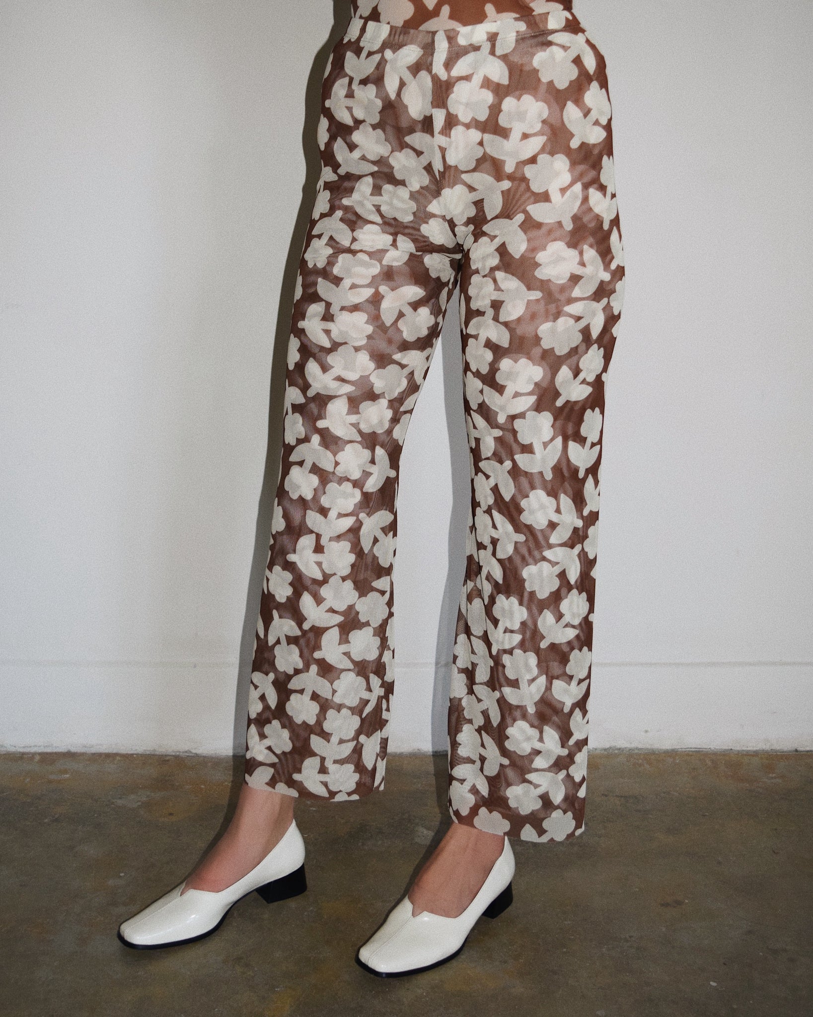 Tulle Pant in Brown