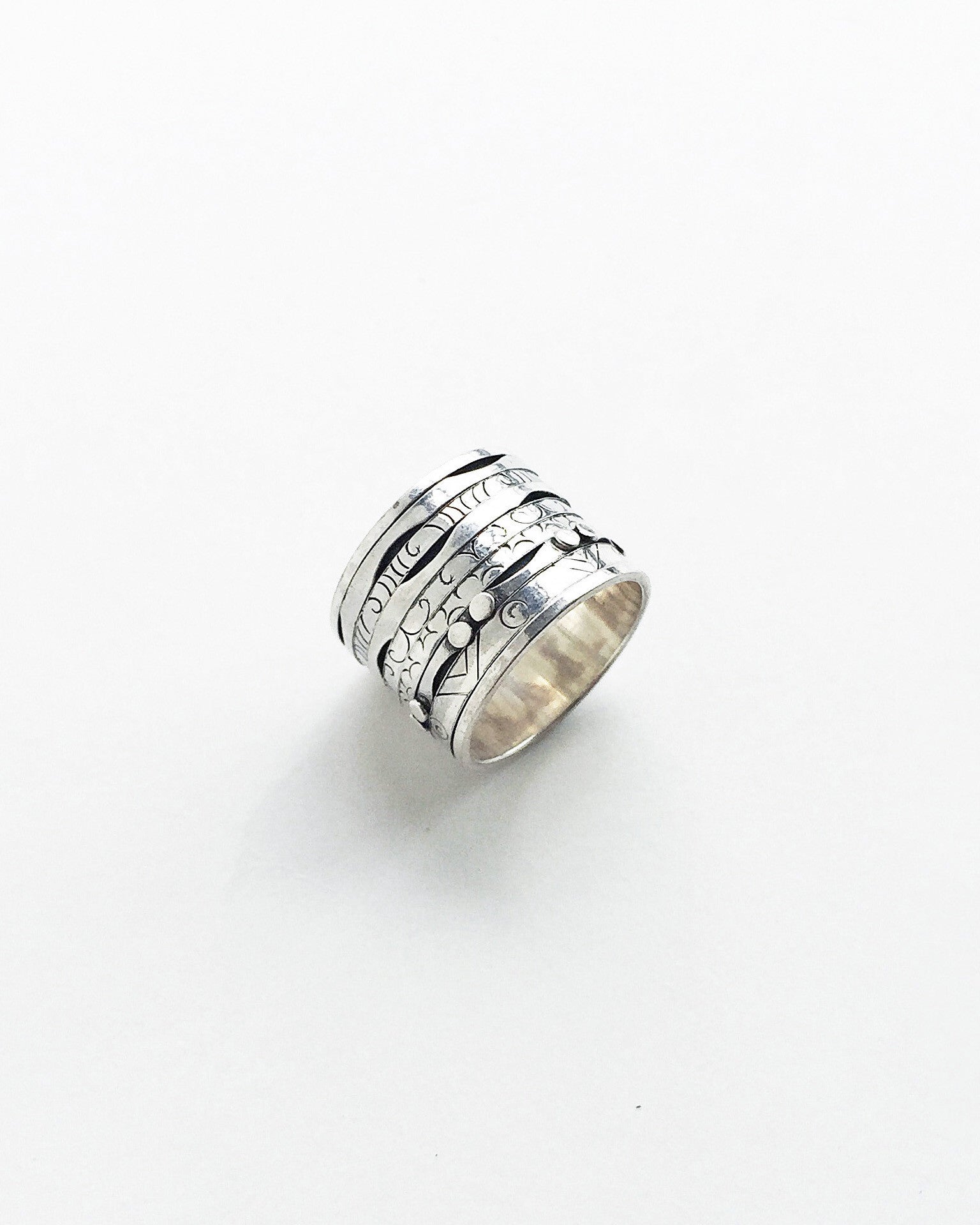 Nepal Silver Spinning Meditation Ring