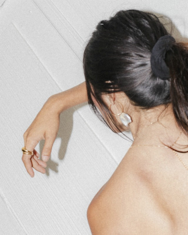 Wolf Circus Pearl Hoop Earrings