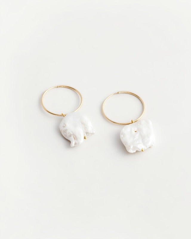 Wolf Circus Pearl Hoop Earrings